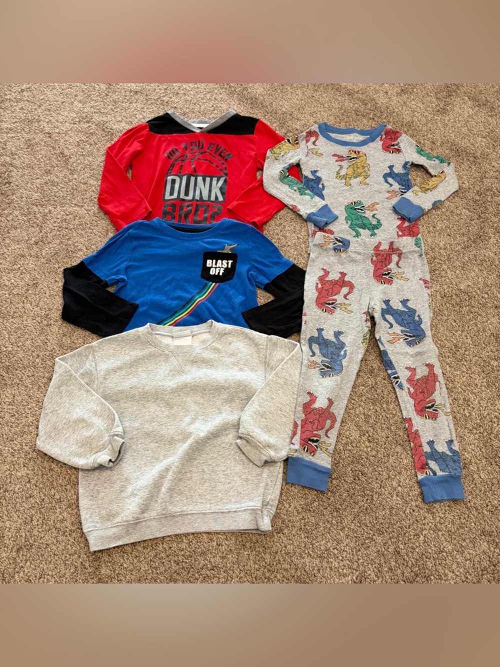 okie dokie Boys Long Sleeve Shirt Bundle Size 4T